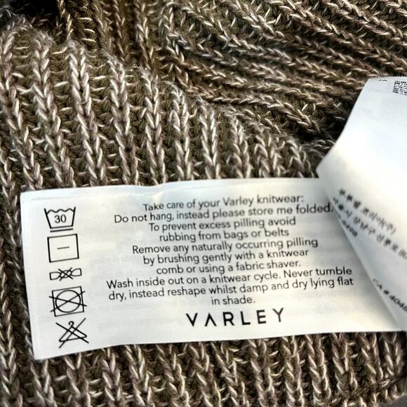 Varley Mentone Half Zip Dark Olive Speckle - Picture 9 of 11